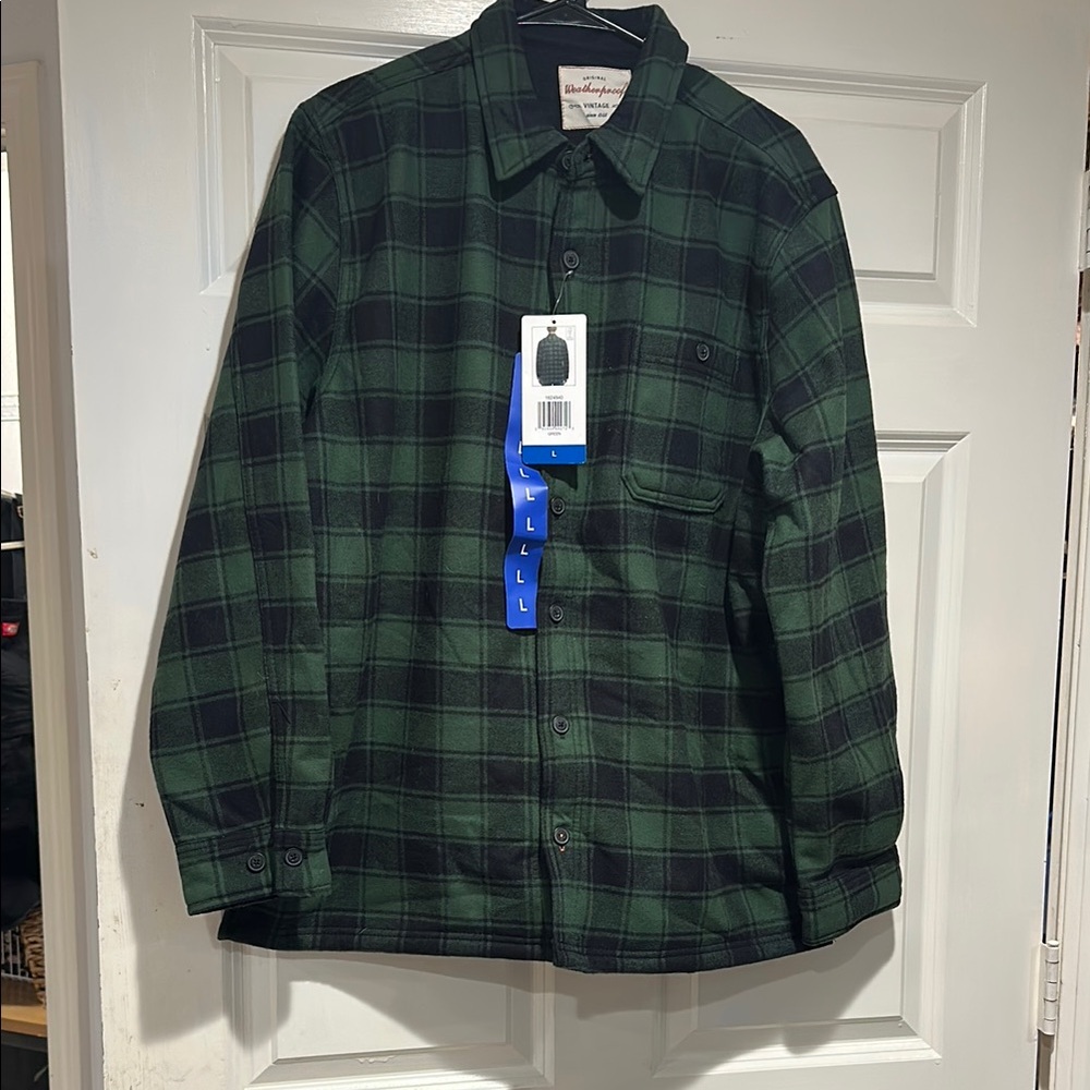 Green Plaid Men's Jacket